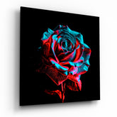 Rose Glass Wall Art.